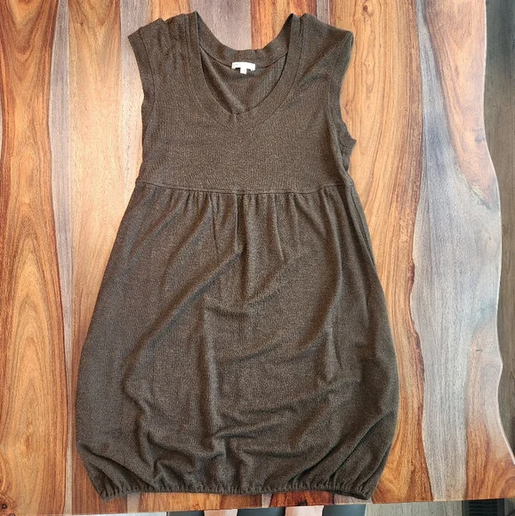 Vince Canuto Dress Medium Sleeveless Sweater Brown Comfy Layer Ladies - Picture 4 of 4